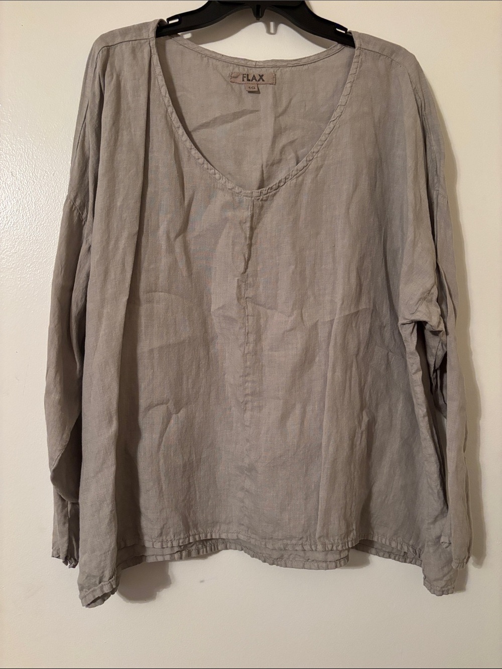 Flax Relaxed Linen Tunic in Beige